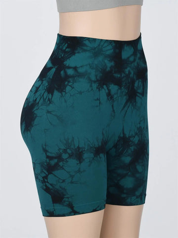 Women's Tie Dye Yoga Shorts