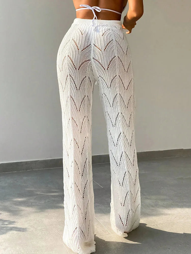 Women's Hollow Knit Beach Pants